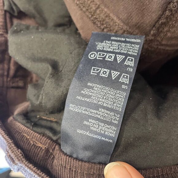 Tommy Hilfiger Corduroy Pants Women Size 6 Brown Bootcut Zip Fly Classic Fit - Picture 10 of 10